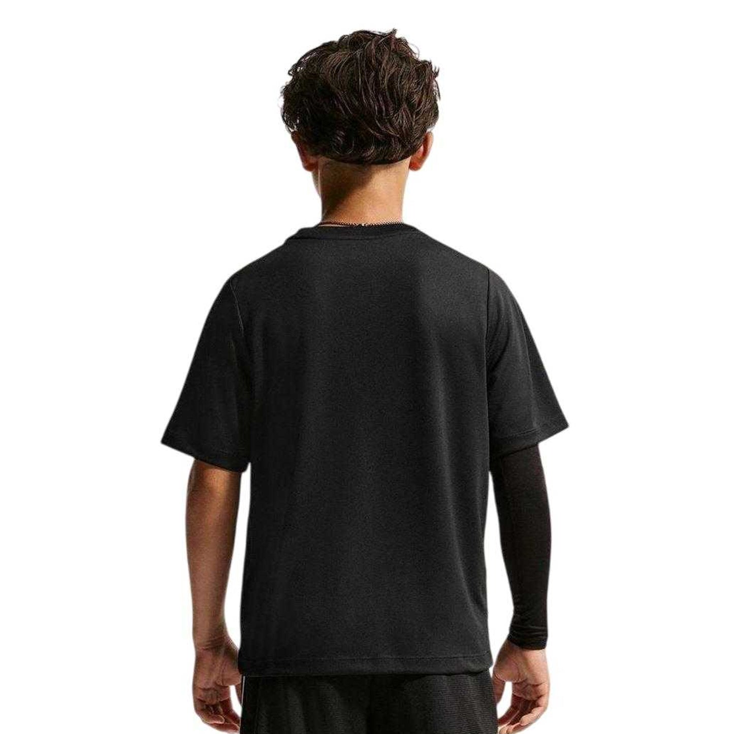 Black - Back - Nike Childrens-Kids Logo T-Shirt