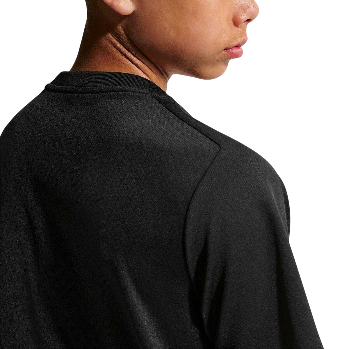 Black - Side - Nike Childrens-Kids Logo T-Shirt