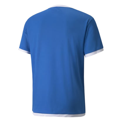 Electric Blue Lemonade-White - Back - Puma Childrens-Kids TeamLIGA Logo Jersey