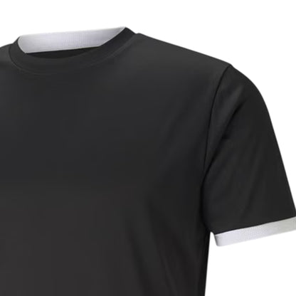 Puma Black - Side - Puma Childrens-Kids TeamLIGA Logo Jersey
