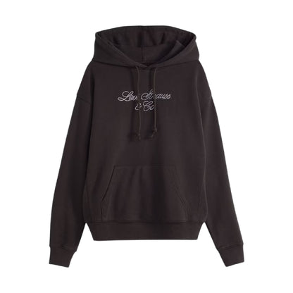 Anthracite - Front - Levis Womens-Ladies Heritage Logo Hoodie