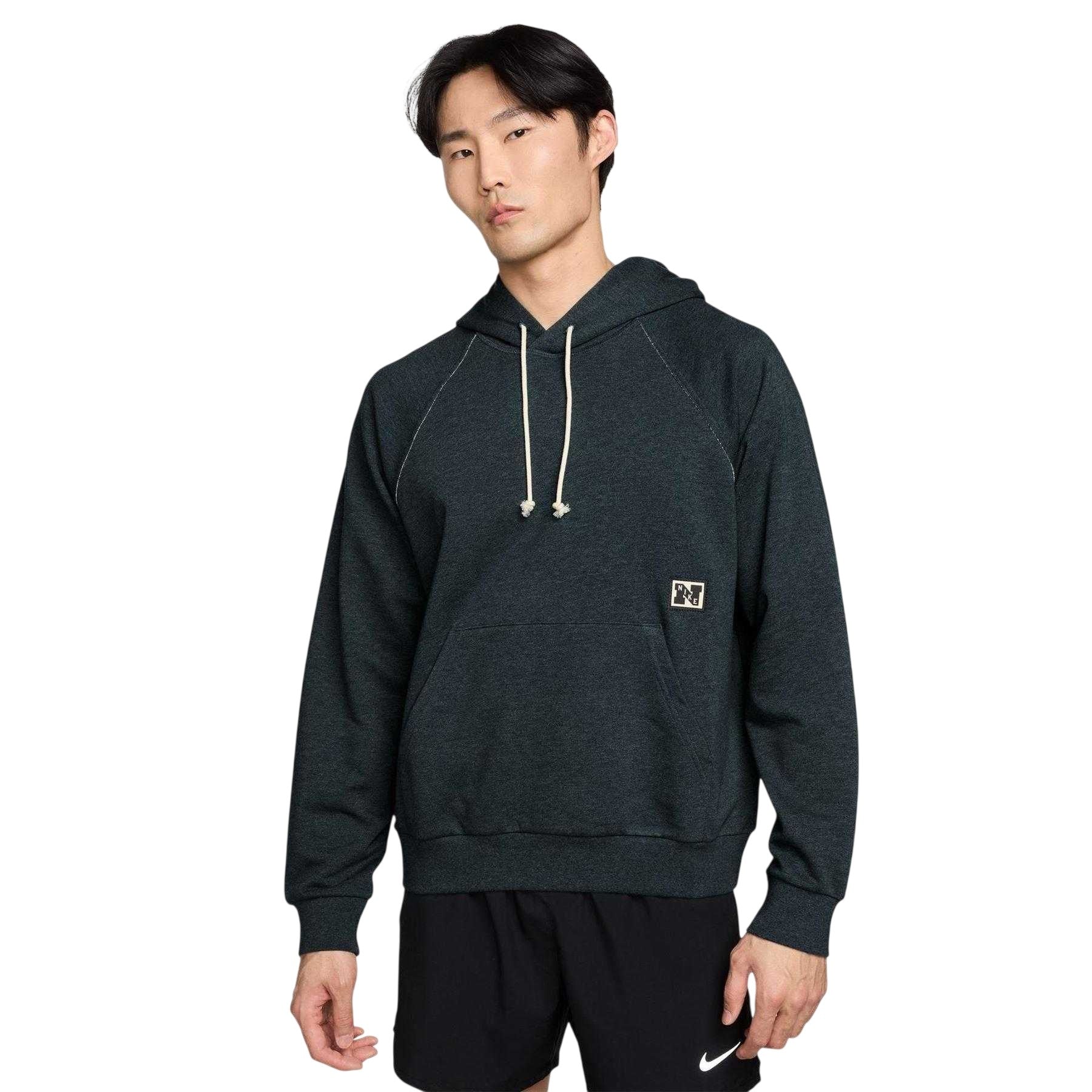 Seaweed - Front - Nike Mens Heritage Logo Pullover Hoodie