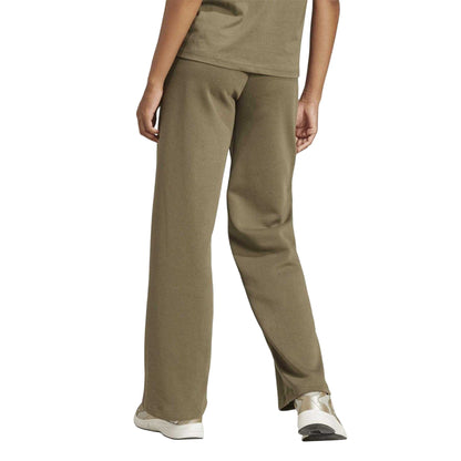 Olive Strata - Back - Adidas Womens-Ladies Fleece Jogging Bottoms
