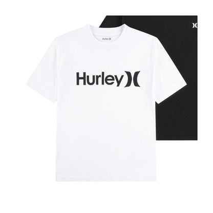 White - Side - Hurley Childrens-Kids Core Logo T-Shirt (Pack of 2)