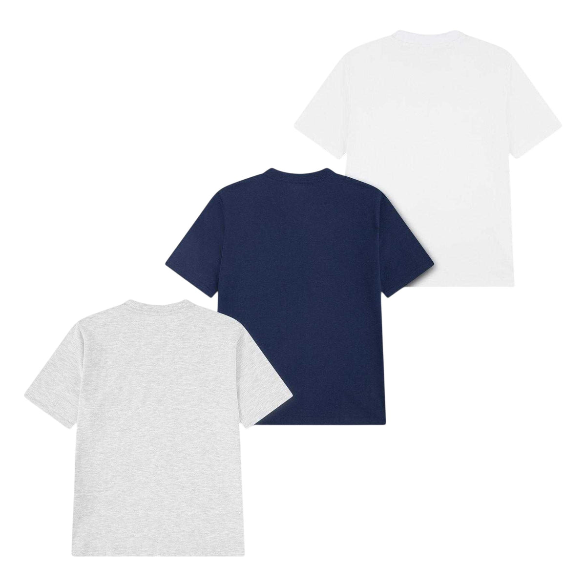 Grey Heather - Back - Hurley Childrens-Kids Core Logo Short-Sleeved T-Shirt (Pack of 3)