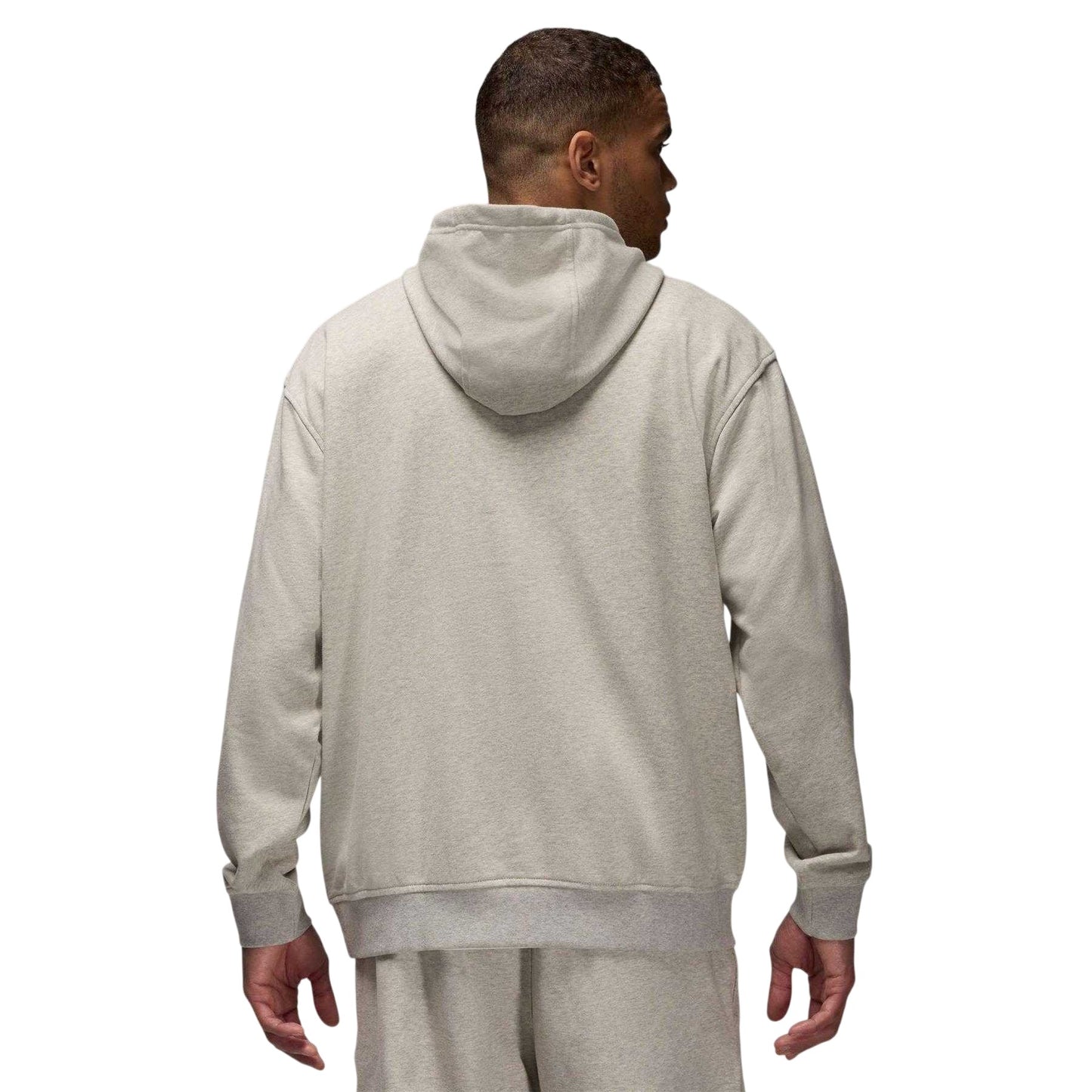Grey Heather - Back - Nike Mens Jordan Pullover Hoodie