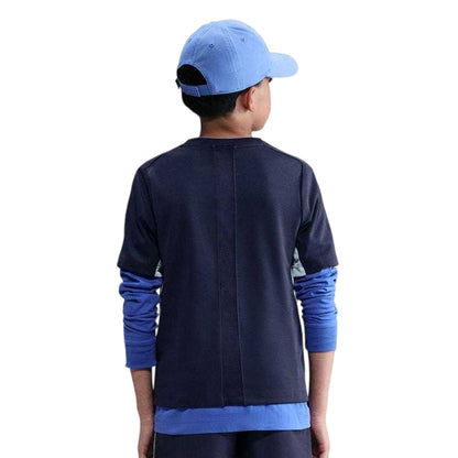 Midnight Navy - Back - Nike Childrens-Kids Logo Jersey T-Shirt