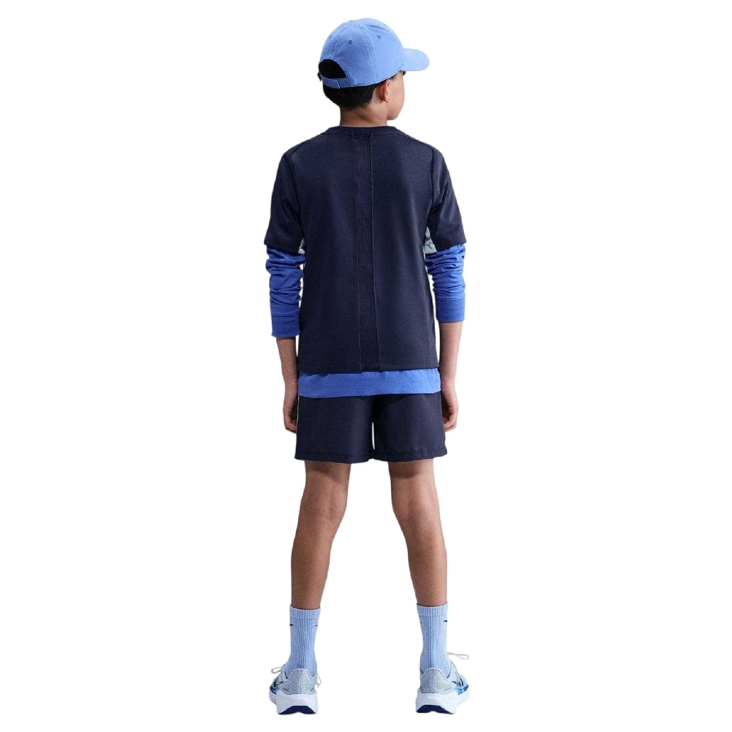 Midnight Navy - Pack Shot - Nike Childrens-Kids Logo Jersey T-Shirt