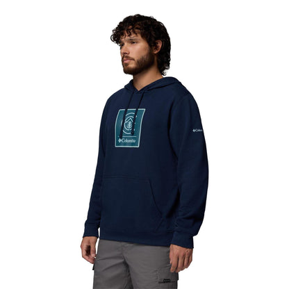 Collegiate Navy - Front - Columbia Mens Trek Graphic Print Hoodie