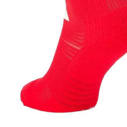 Red - Side - Warrior Childrens-Kids Striped Cushioned Away Socks