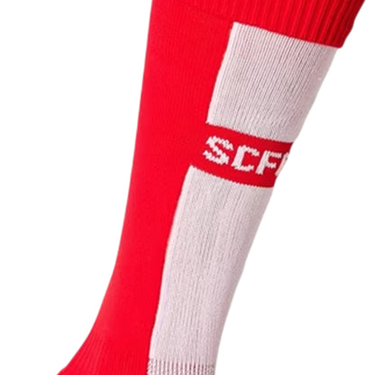 Red - Lifestyle - Warrior Childrens-Kids Striped Cushioned Away Socks