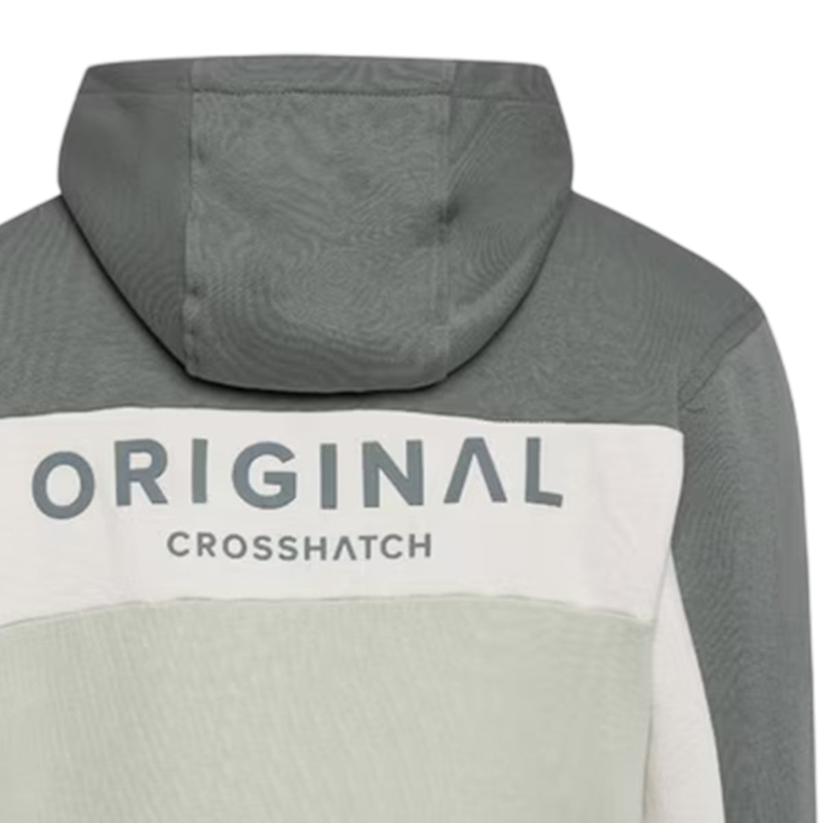 Light Olive - Lifestyle - Crosshatch Mens Castlebay Colour Block Hoodie