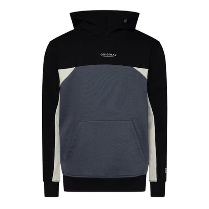 Slate - Back - Crosshatch Mens Castlebay Colour Block Hoodie