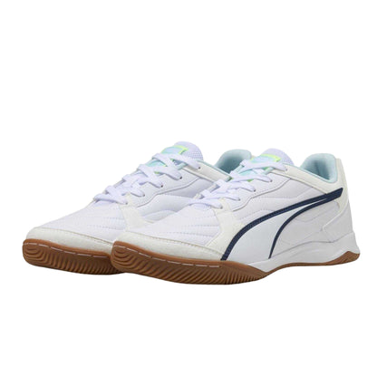 Puma White - Close up - Puma Mens Pressing IV Indoor Football Shoes