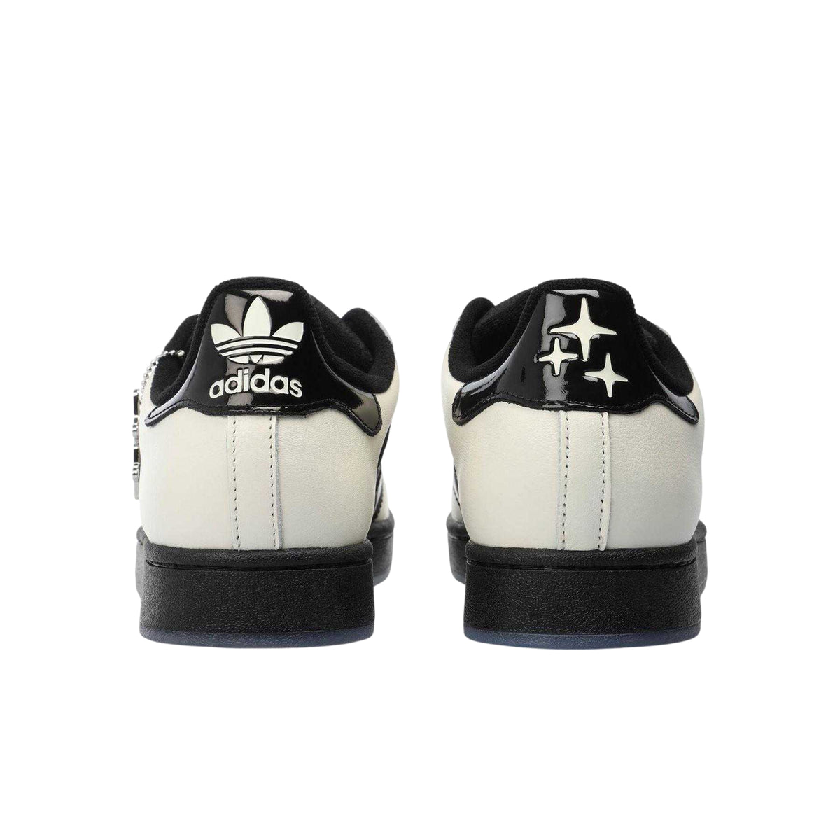 Off White-Core Black - Back - Adidas Unisex Adult Originals Drama Call Leather Flat Trainers