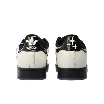 Off White-Core Black - Back - Adidas Unisex Adult Originals Drama Call Leather Flat Trainers