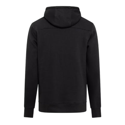 Black - Back - Crosshatch Mens Portville Logo Hoodie