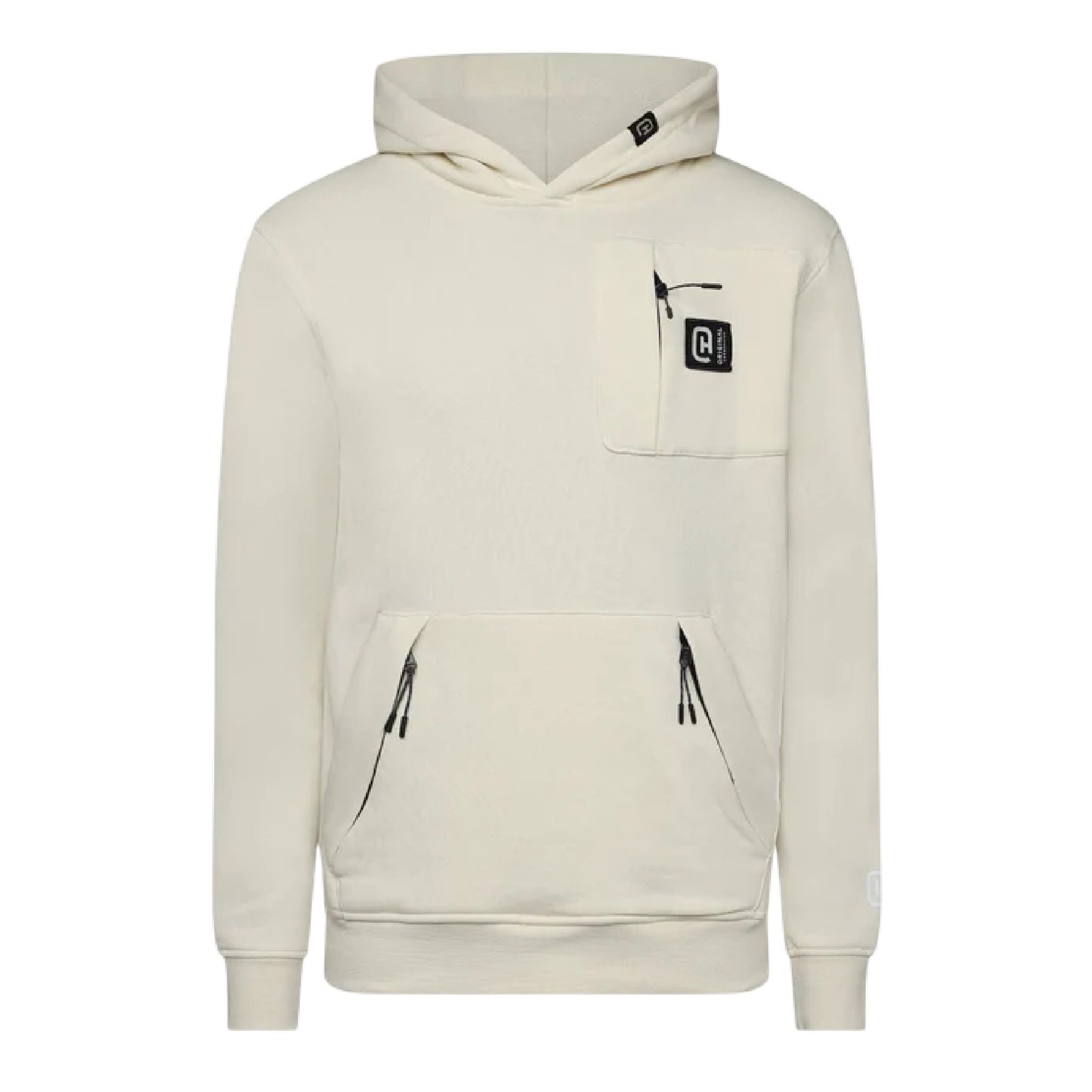 Neutral - Front - Crosshatch Mens Portville Logo Hoodie
