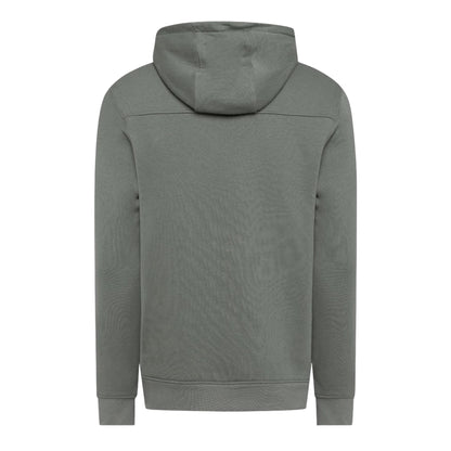 Olive - Back - Crosshatch Mens Portville Logo Hoodie