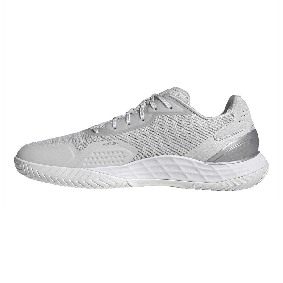 Dash Grey - Side - Adidas Mens Defiant Speed 2 Tennis Shoes