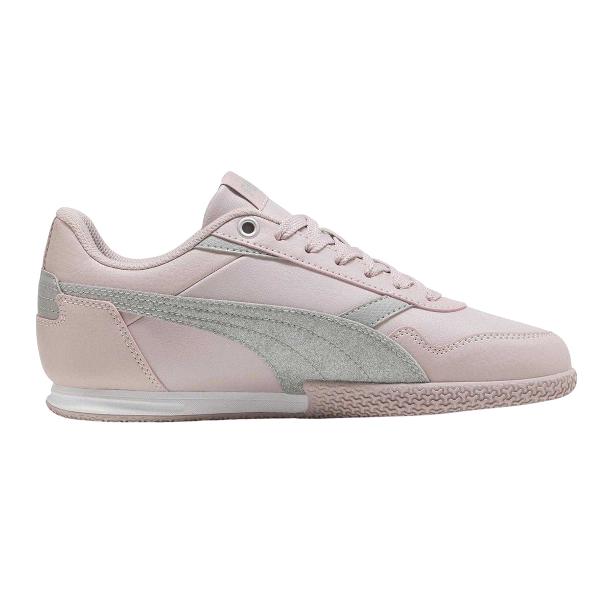 Pink-Silver-Grey - Front - Puma Childrens-Kids Bella Donna Glitter Shoes