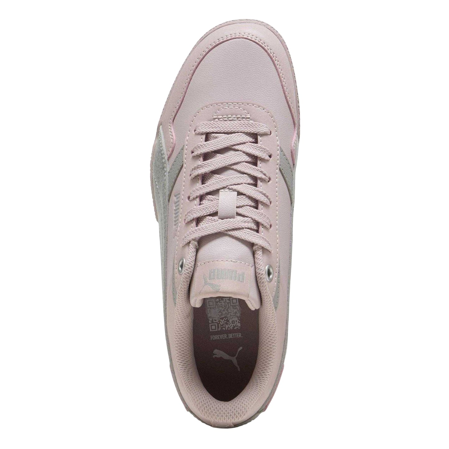 Pink-Silver-Grey - Lifestyle - Puma Childrens-Kids Bella Donna Glitter Shoes