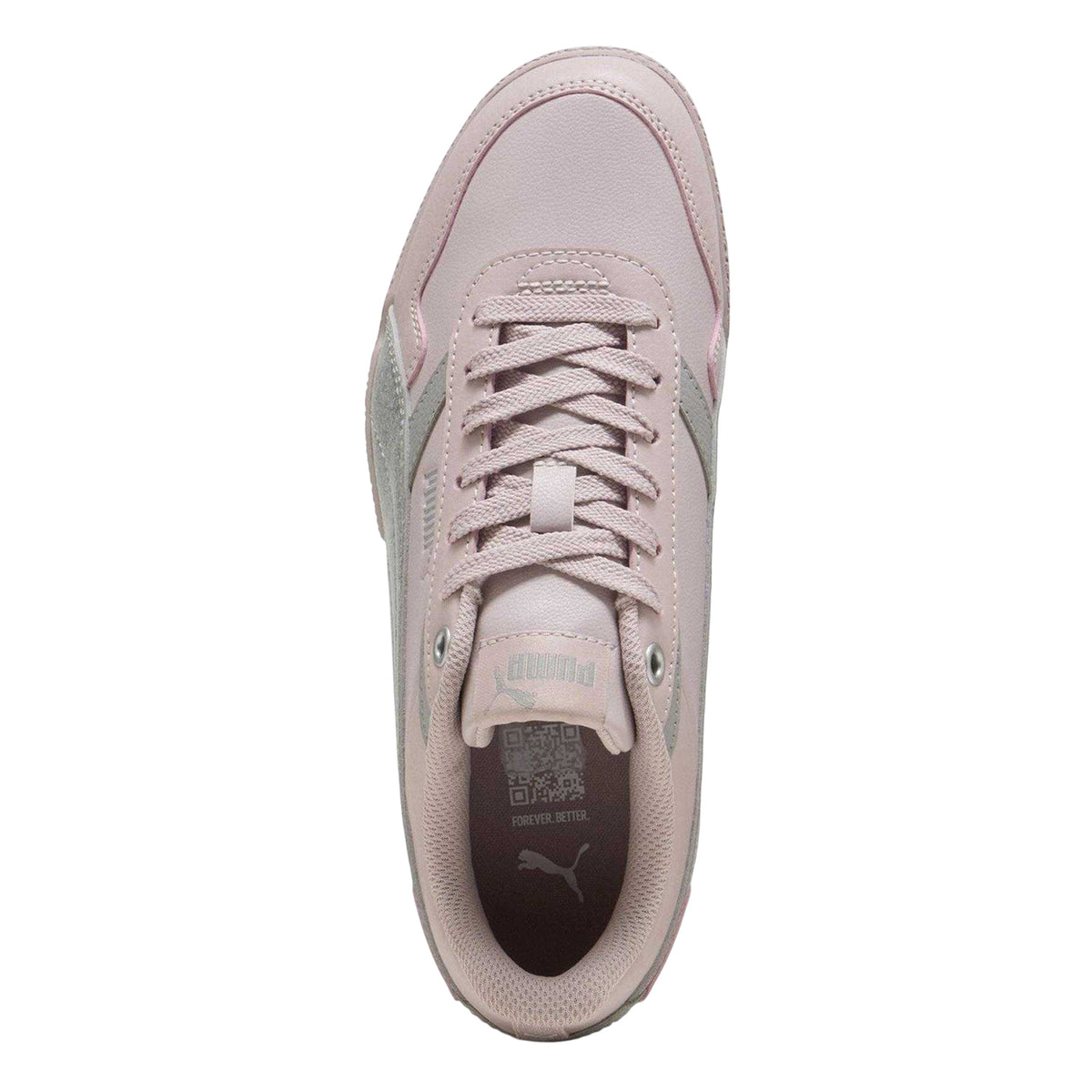 Pink-Silver-Grey - Lifestyle - Puma Childrens-Kids Bella Donna Glitter Shoes