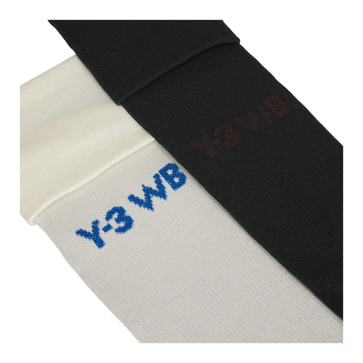 Off White-Black - Back - Adidas Mens Y-3 Wales Bonner Football Socks