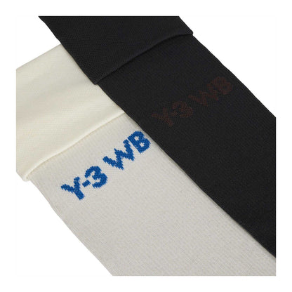 Off White-Black - Back - Adidas Mens Y-3 Wales Bonner Football Socks