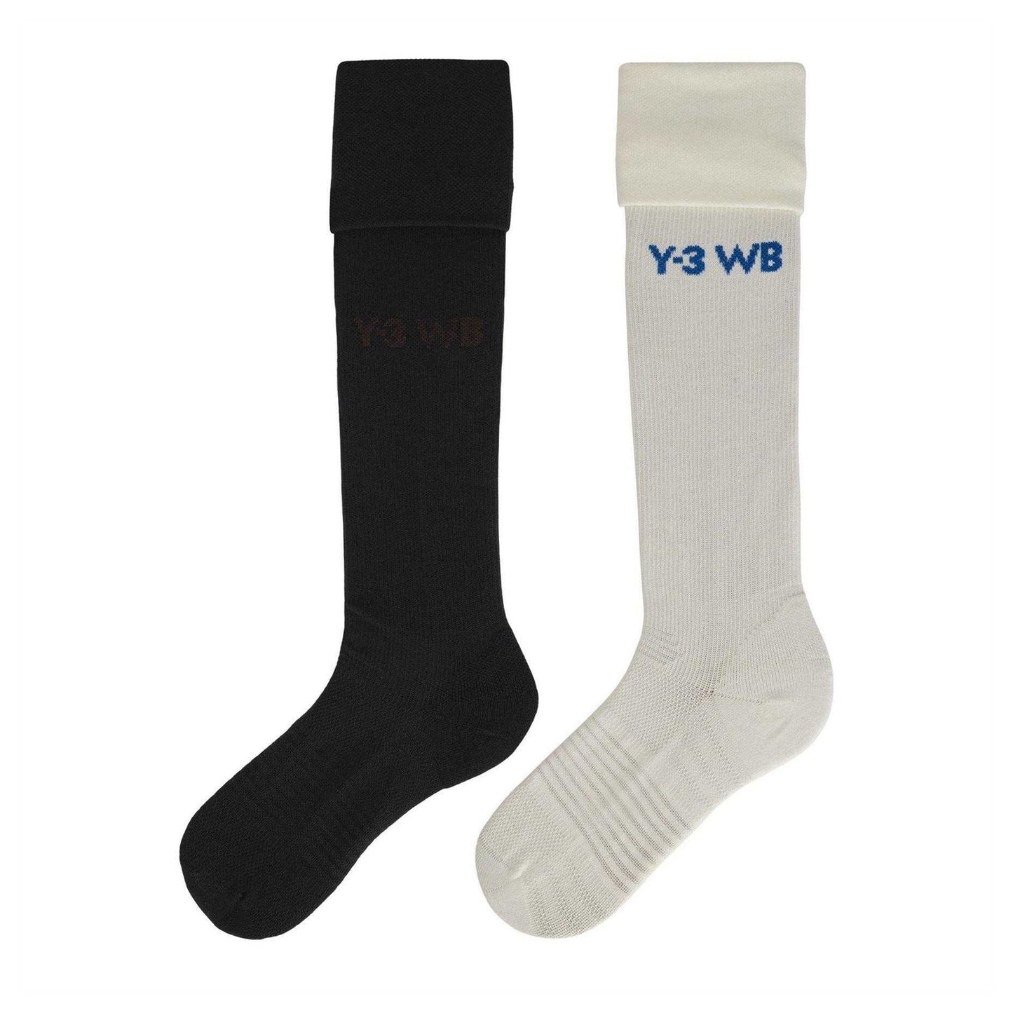 Off White-Black - Front - Adidas Mens Y-3 Wales Bonner Football Socks