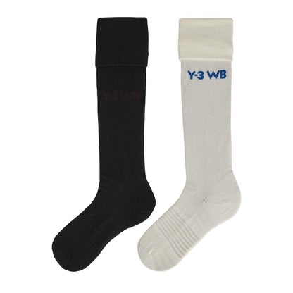 Off White-Black - Front - Adidas Mens Y-3 Wales Bonner Football Socks
