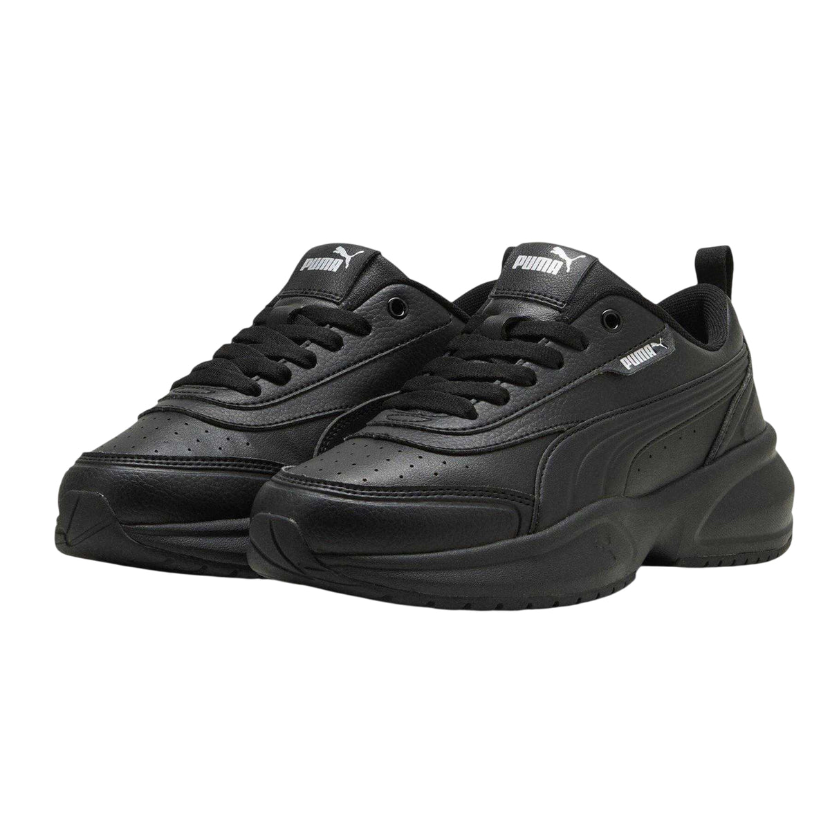 Triple Black - Lifestyle - Puma Womens-Ladies Cilia 2.0 Lace Up Trainers