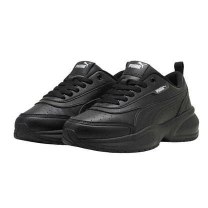 Triple Black - Lifestyle - Puma Womens-Ladies Cilia 2.0 Lace Up Trainers