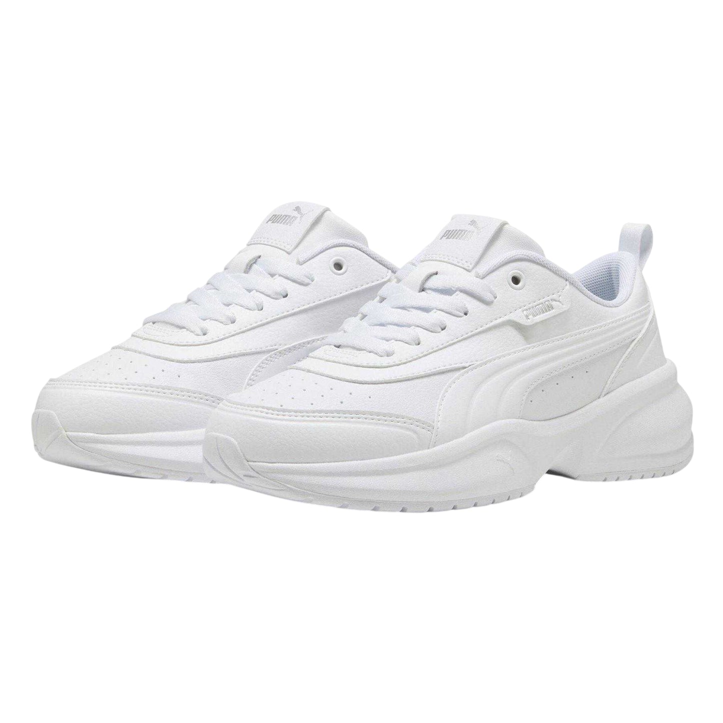 Triple White - Lifestyle - Puma Womens-Ladies Cilia 2.0 Lace Up Trainers