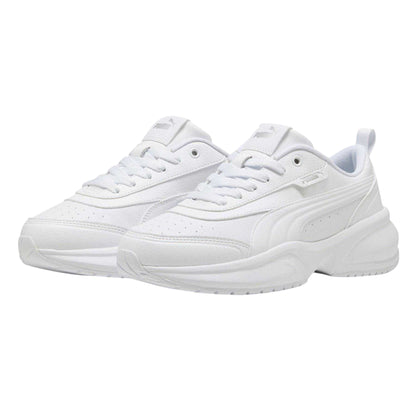 Triple White - Lifestyle - Puma Womens-Ladies Cilia 2.0 Lace Up Trainers