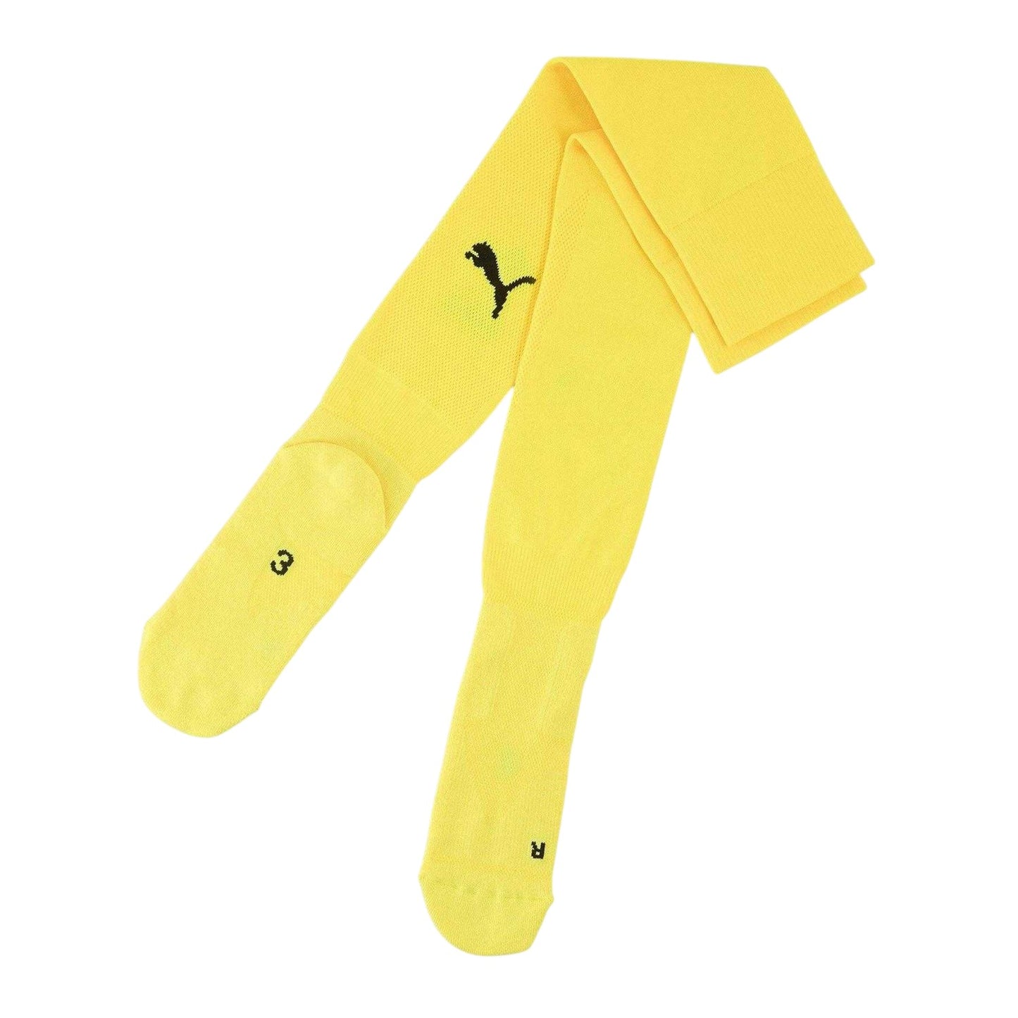 Yellow-Black - Front - Puma Childrens-Kids Team Structured Goalkeeper Socks
