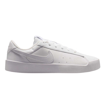 Triple White - Front - Nike Womens-Ladies Heritage Synthetic Leather Court Trainers