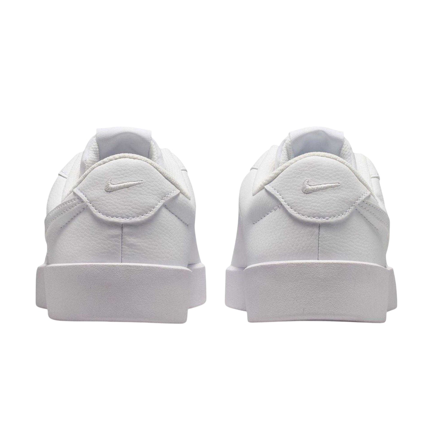 Triple White - Back - Nike Womens-Ladies Heritage Synthetic Leather Court Trainers