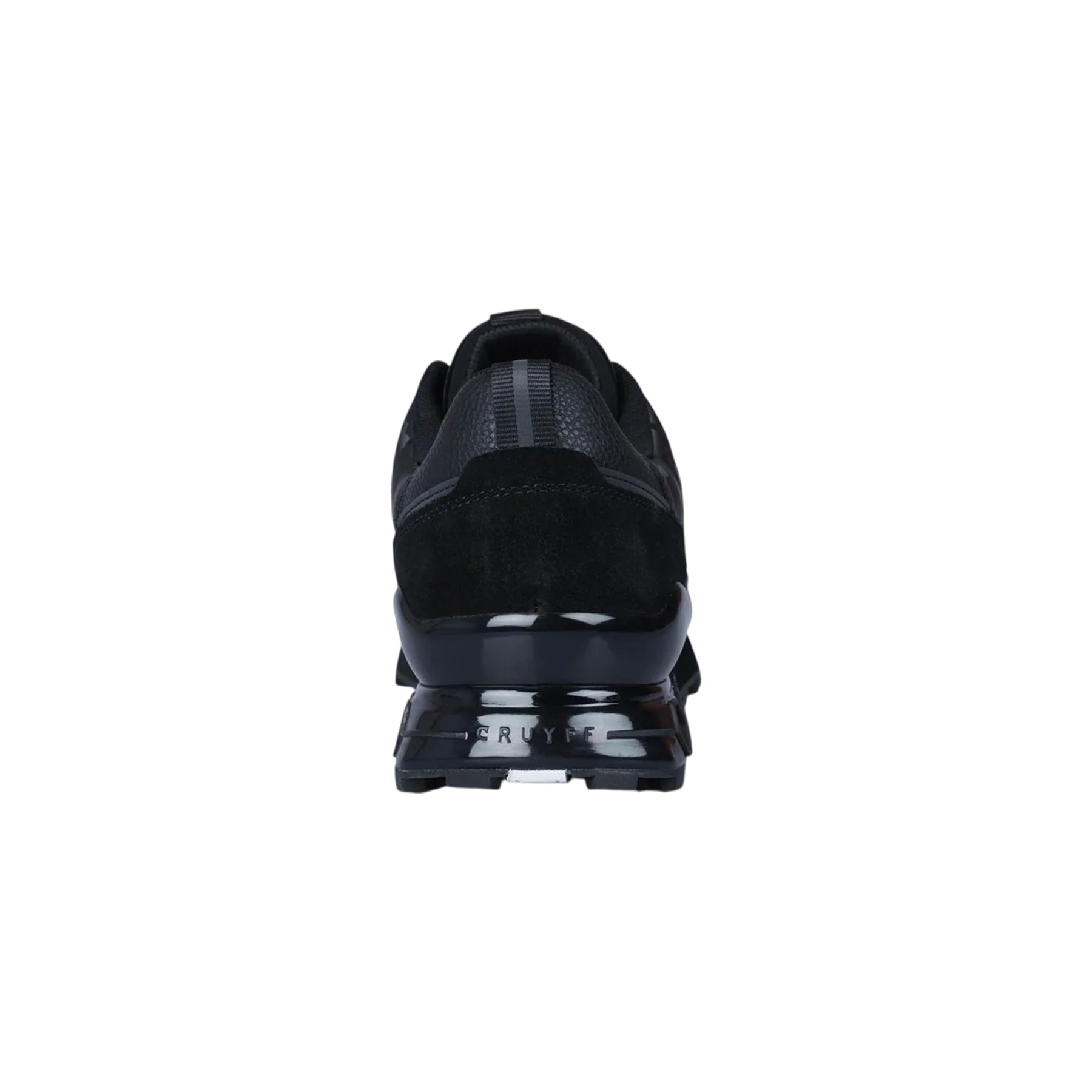 Black - Back - Cruyff Mens Snyper Camouflage Leather Trainers