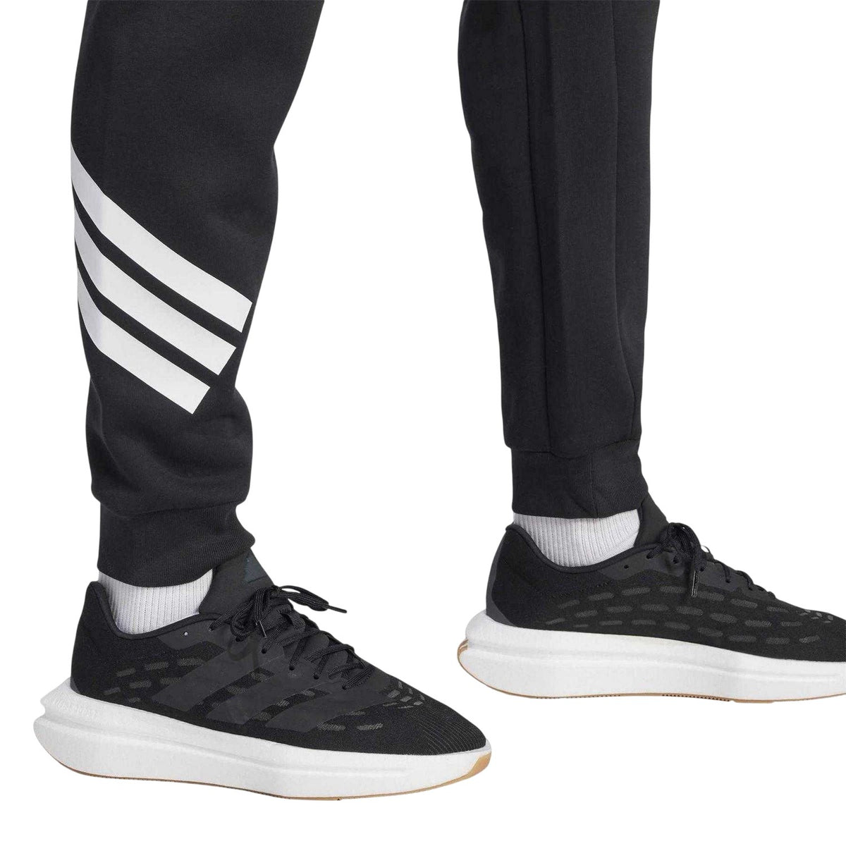 Black - Lifestyle - Adidas Mens 3S 3 Stripes Joggers