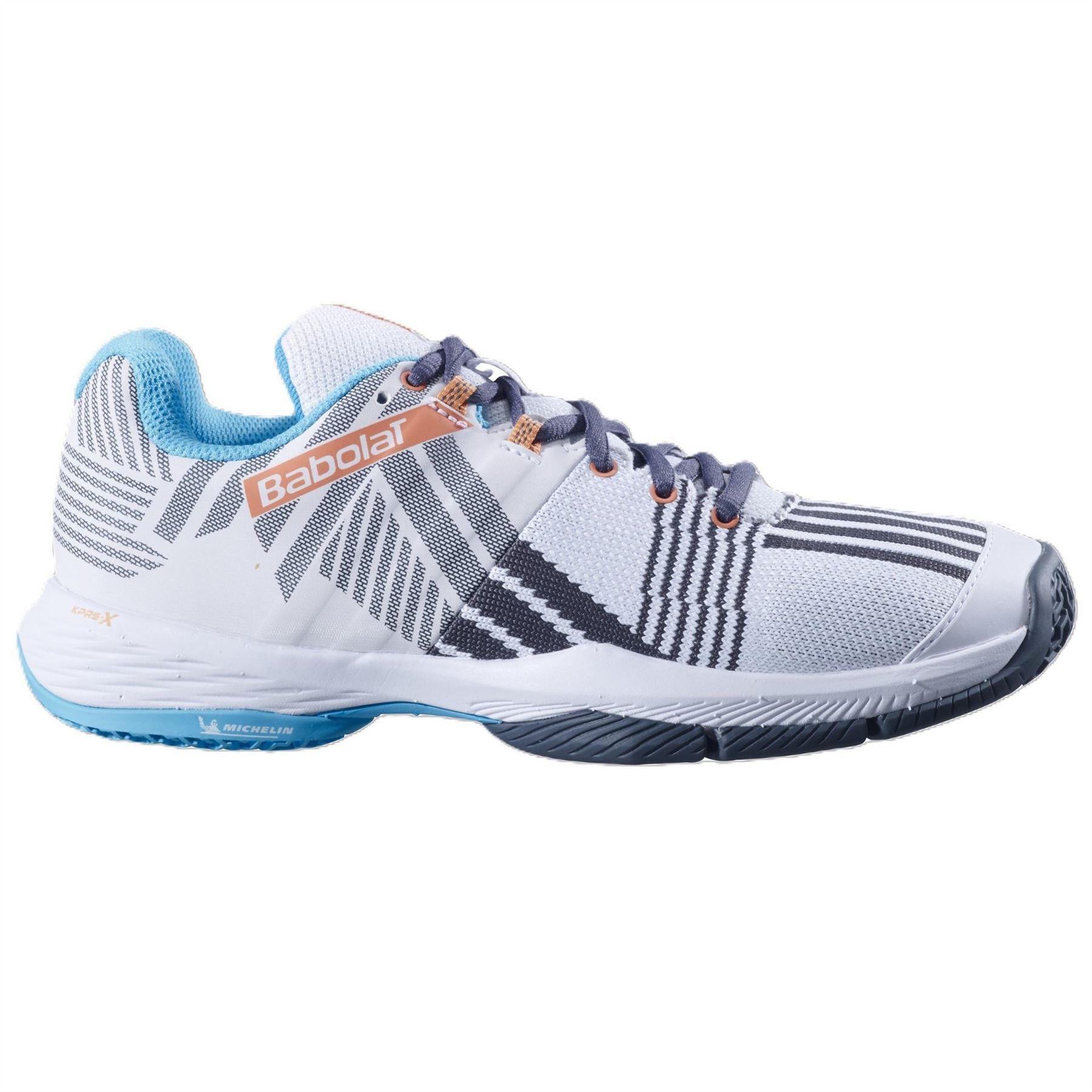 White-Sunset - Front - Babolat Womens-Ladies Sensa Tennis Shoes