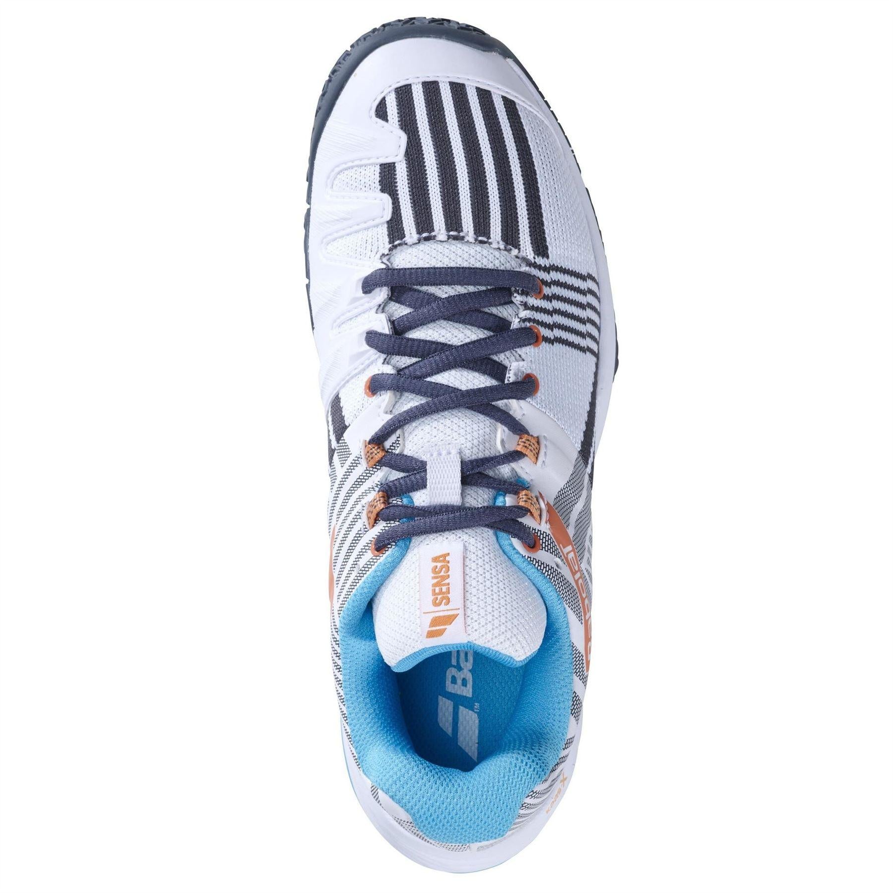 White-Sunset - Side - Babolat Womens-Ladies Sensa Tennis Shoes