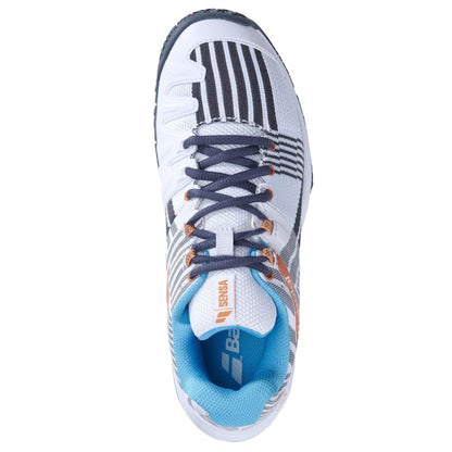 White-Sunset - Side - Babolat Womens-Ladies Sensa Tennis Shoes