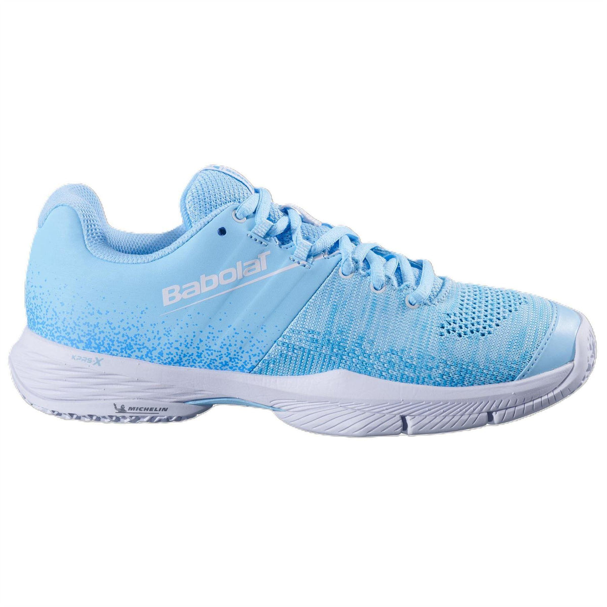 Blue-Tigerlily Orange - Front - Babolat Womens-Ladies Sensa Tennis Shoes