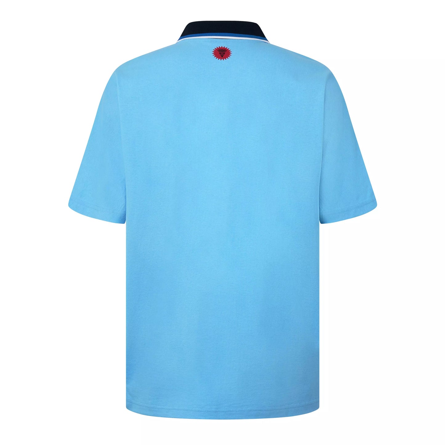 Blue - Back - ICECREAM Mens Running Dog Footy Polo Shirt
