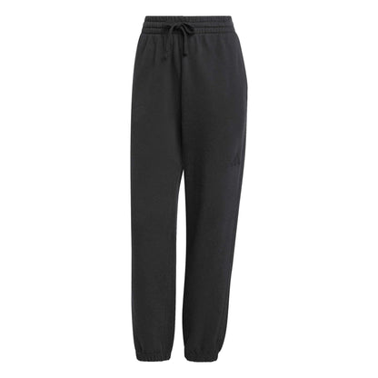 Black - Front - Adidas Womens-Ladies Elasticated Cuff Relaxed Fit Joggers