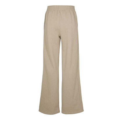 Oxford Tan - Back - PE Nation Womens-Ladies Fleece Open Hem Joggers