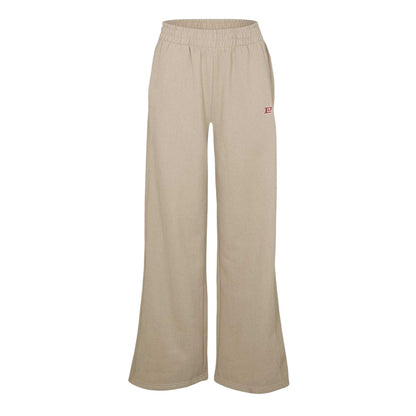 Oxford Tan - Front - PE Nation Womens-Ladies Fleece Open Hem Joggers