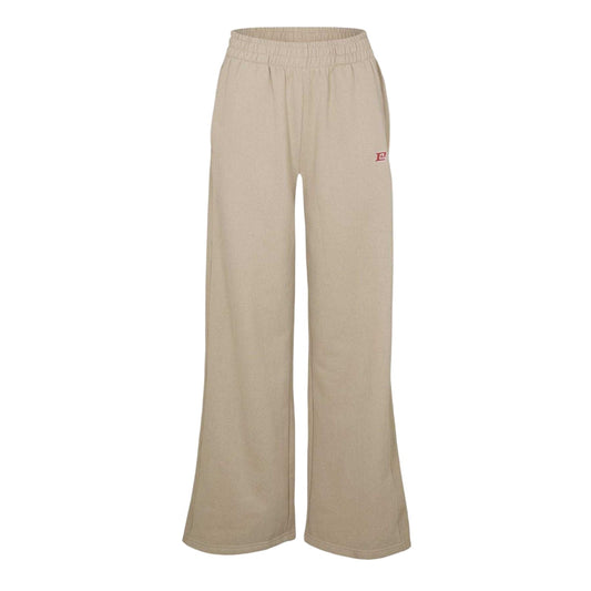 Oxford Tan - Front - PE Nation Womens-Ladies Fleece Open Hem Joggers