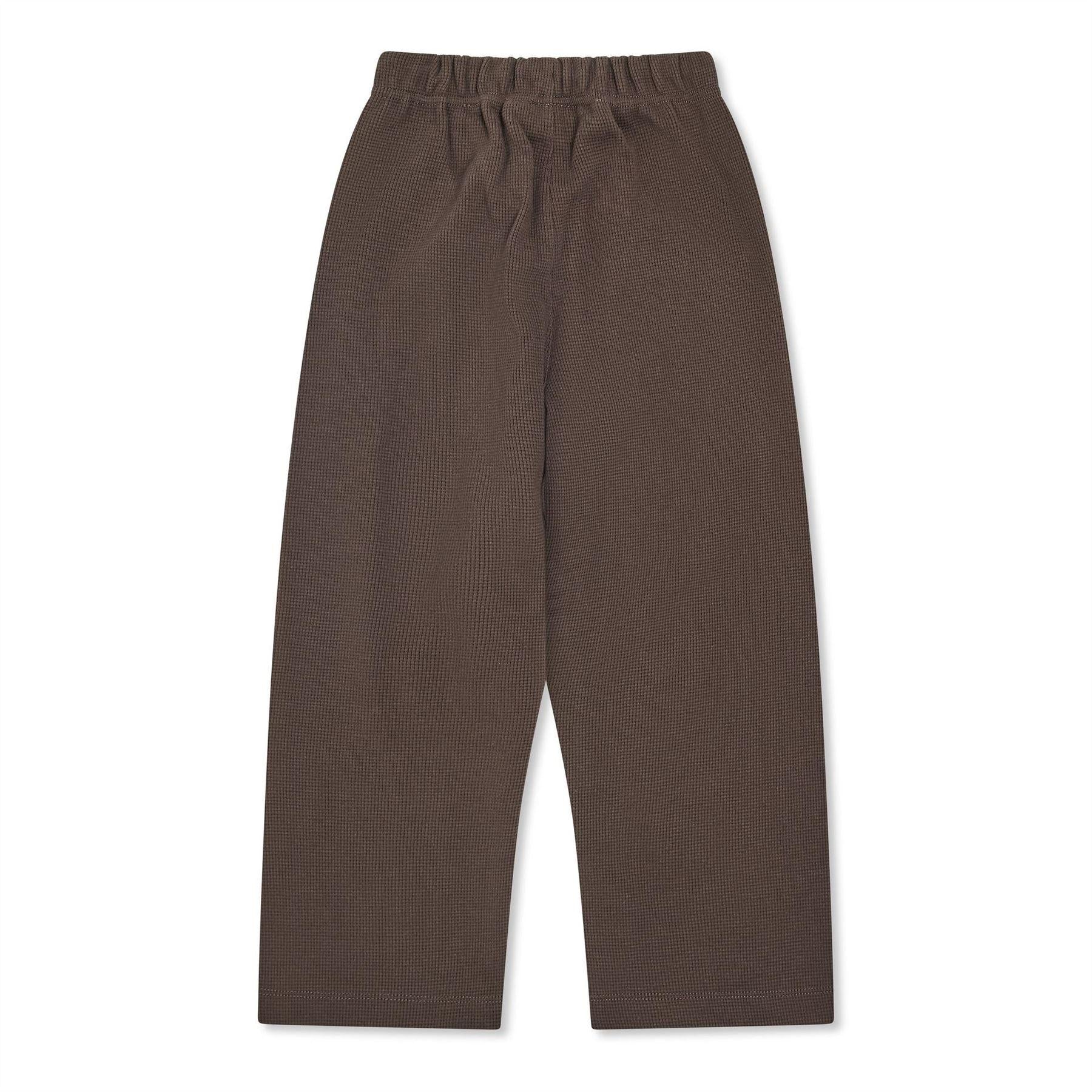 Off Black - Back - Fear Of God Essentials Childrens-Kids Fleece Relaxed Fit Jogging Bottoms